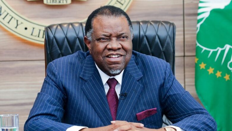 Le président de la Namibie , Hage G. Geingob , est décède des suite d'une maladie le 4 février 2024