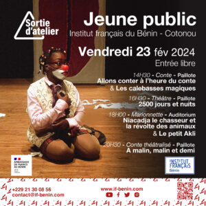 L'institut français du Bénin organise ce vendredi 23 février une sortie ateliers pour les enfants, dans le cadre de son programme culturel