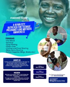 L'ONG Finding Hope organise le 1er avril sa première action de sensibilisation dans la communauté d'Eyaen, à Benin City, dans l'État d'Edo. 