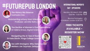 Future Pub London, le rendez-vous des passionnés de la publication scientifique, organise une soirée spéciale, le lundi 4 mars 2024.
