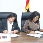 L’ambassadrice du Pérou, SE Liliana Gomez de Weston, et la Ministre des Affaires étrangères du Ghana, ont signé un protocole d’accord (MoU).