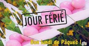 le lundi 1er avril 2024 sera une journée fériée, chômée et payée dans tout le pays, en célébration du lundi de Pâques.