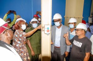 Inauguration des essais de production de la nouvelle usine d’égrenage de coton de la Société Cotonnière du Premier Août (SoCoPA) à Djougou.