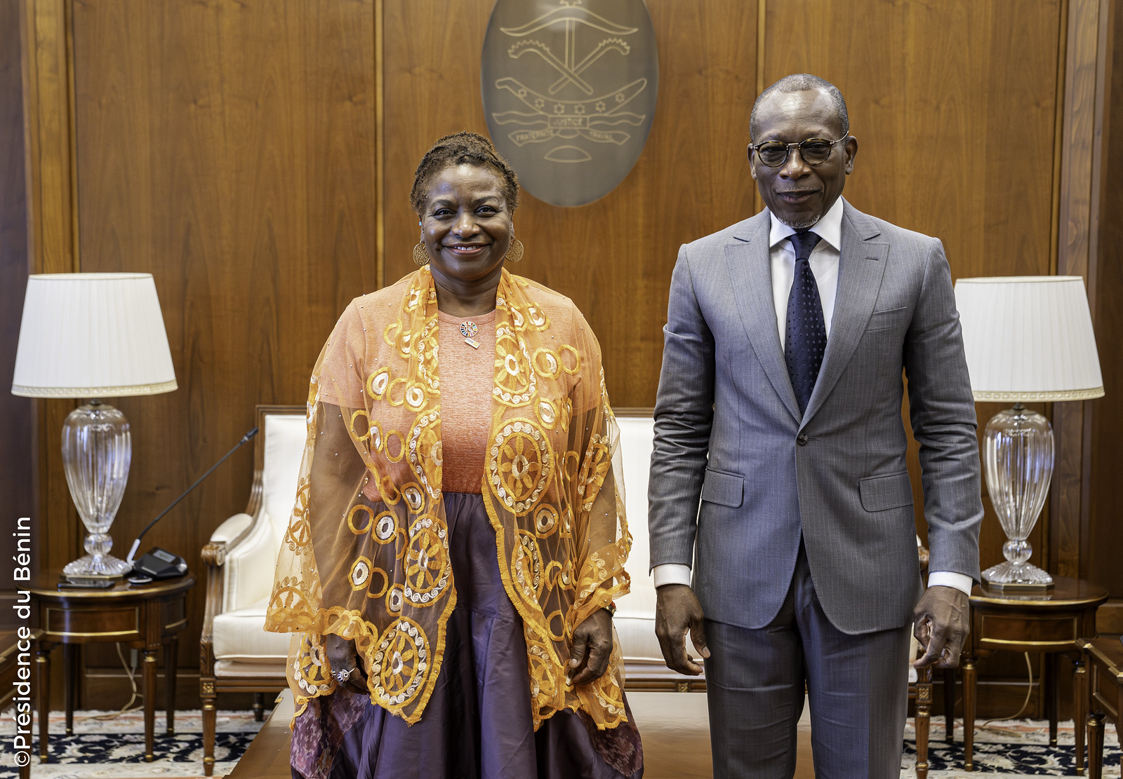 le Président Patrice TALON a accueilli avec déférence Madame Natalia KANEM, éminente Directrice Exécutive de l’UNFPA