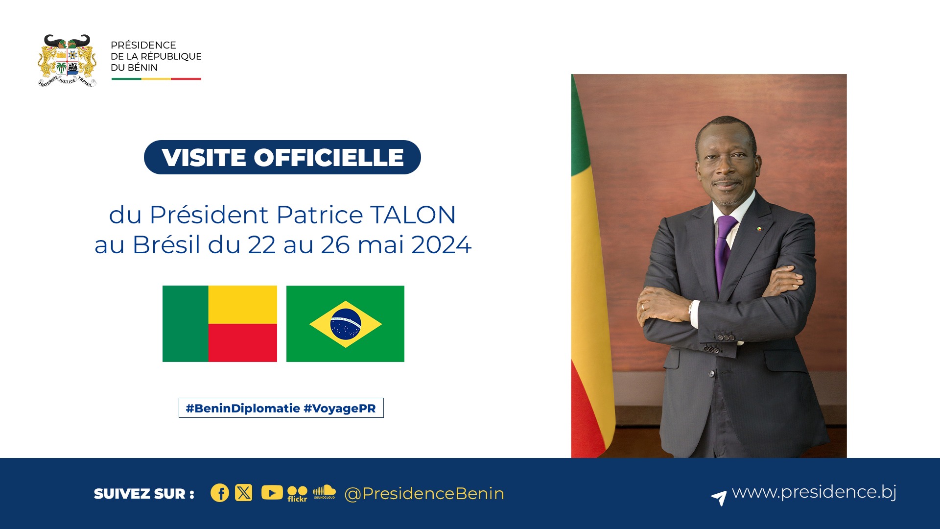 Visite historique du Président béninois au Brésil