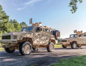 La Police Républicaine reçoit deux véhicules blindés MAMBA MK7, un don de la République Tchèque et de l'Union Européenne 