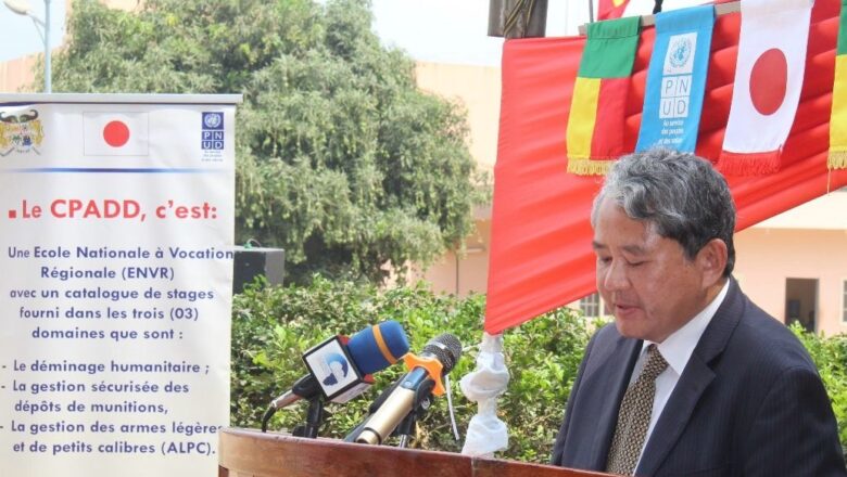 l'Ambassade du Japon soutient le Centre de Perfectionnement aux Actions Post-conflictuelles de Déminage et de Dépollution (CPADD) au Bénin