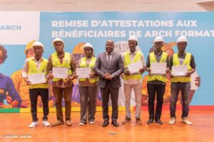 Dans le cadre du projet ARCH, 3 371 artisans du Bénin ont reçu des attestations de fin de formation à Cotonou, 