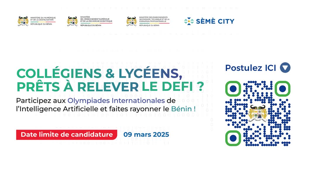 Bénin participe pour la première fois aux Olympiades Internationales de l’Intelligence Artificielle à Pékin, lançant un appel aux lycéens