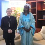 Aminatou Sar (UNBénin) et Mgr Rubén Darío Ruiz Mainardi, nouveau Nonce apostolique(Vatican), ont échangé sur les enjeux du développement