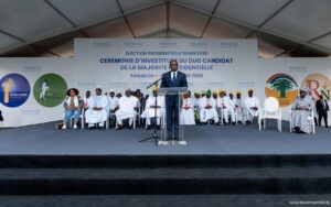 Romuald Wadagni et Mariam Talata Zimé investis à Parakou pour la présidentielle 2026. Une cérémonie populaire qui marque la succession 