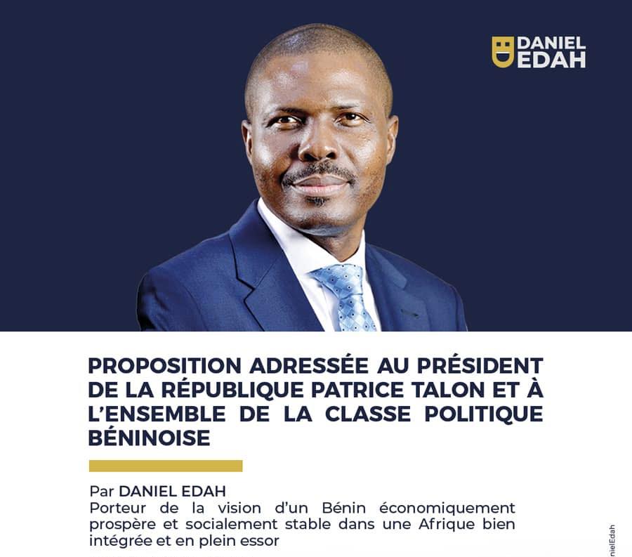 Daniel Edah appelle à un sommet national pour apaiser les tensions politiques et relancer le dialogue au Bénin.