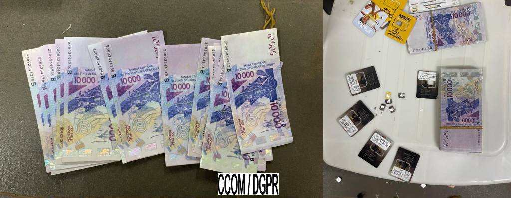 À Porto-Novo, la police béninoise démantèle un réseau de faussaires spécialisés dans les billets de 10 000 FCFA, avec près de 2 millions saisis et deux arrestations.