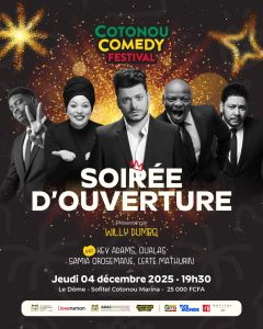 Le Cotonou Comedy Festival lance son défi : devenir la capitale de l'humour africain. Découvrez comment le Bénin mise sur le stand-up et le rire pour booster son image et son économie culturelle.