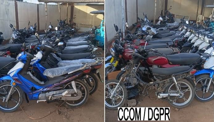 Togba : la police recherche les propriétaires de 34 motocyclettes saisies